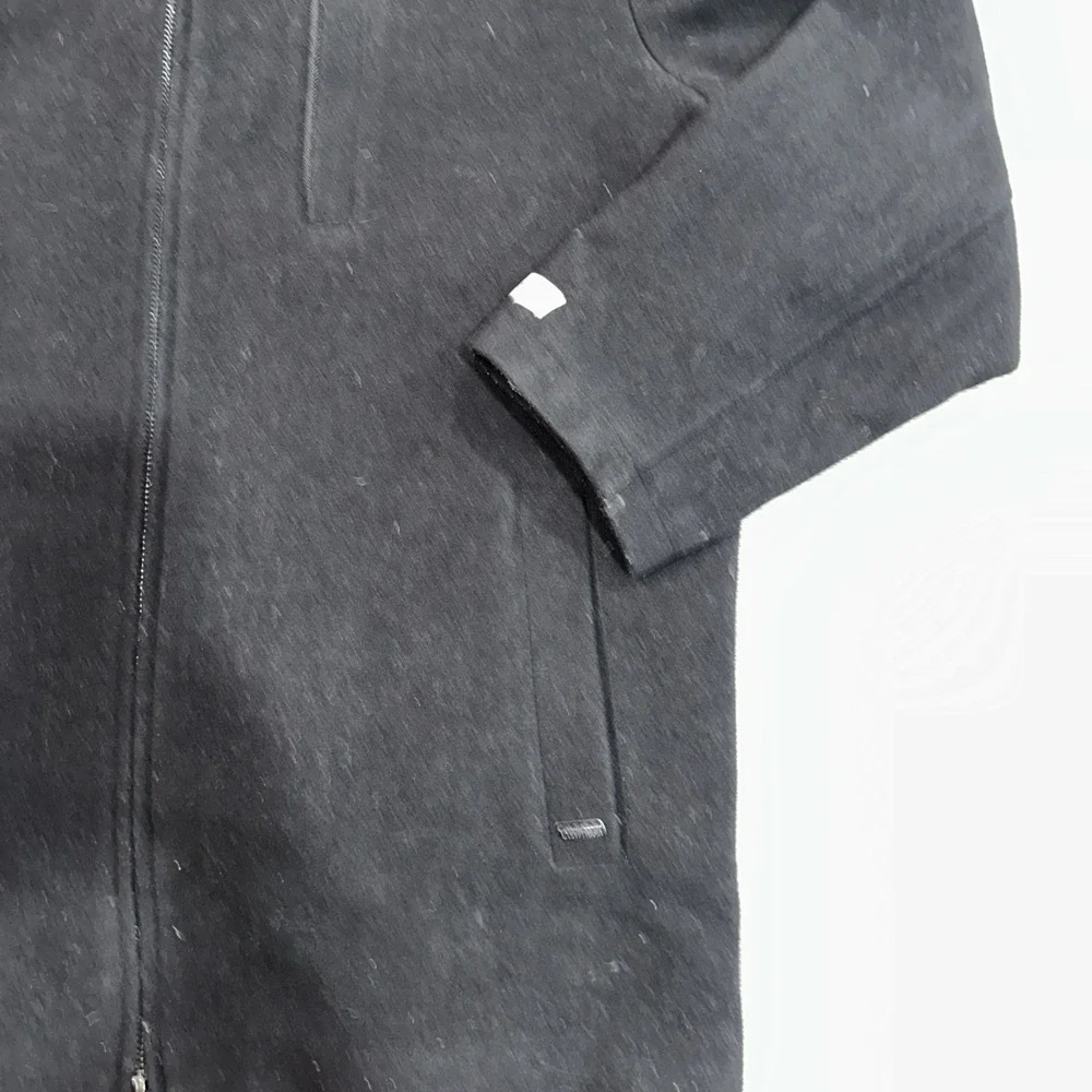 Calvin Klein Double Layer Black Wool Coat Men's Size XL - Double‎ Zip